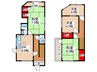 中石切町２丁目貸家 4DK+Sの間取り