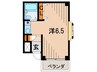 メゾン段上 1Rの間取り
