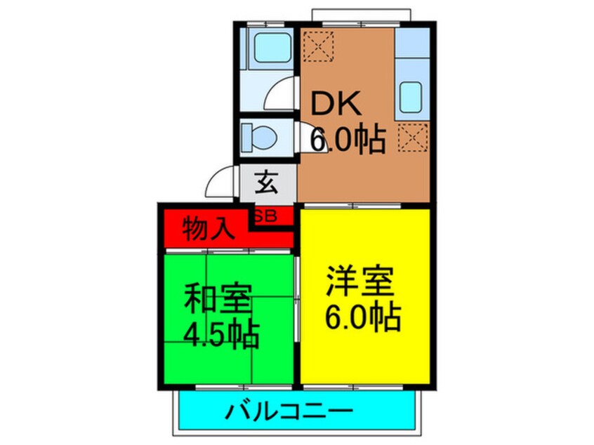 間取図 チェリーハイツ香里