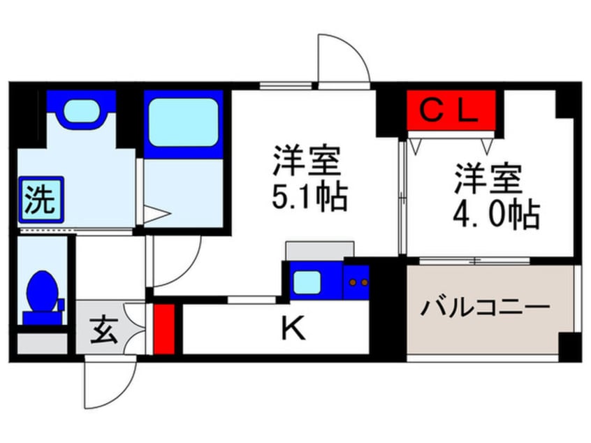 間取図 Lumbini桜塚