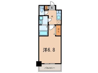 間取図 ﾚｼﾞｭｰﾙｱｯｼｭ神戸元町(410)