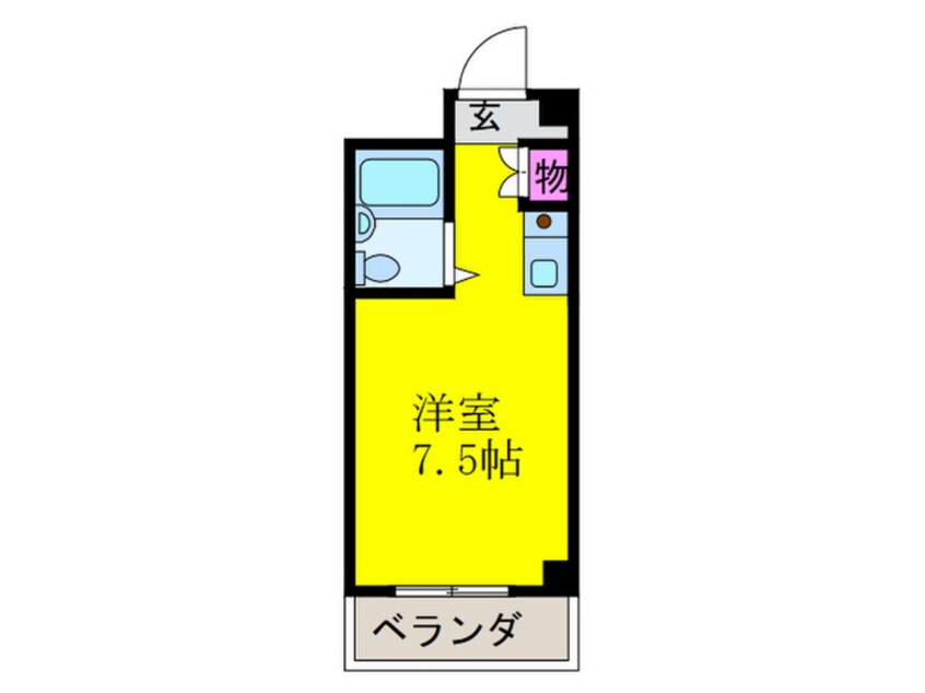 間取図 ベルメゾン南江口