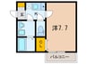 ＪＰアパートメント松原 1Kの間取り