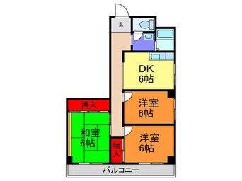 間取図 メゾンドール田路