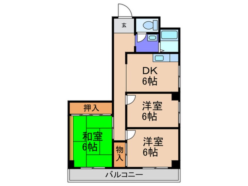 間取図 メゾンドール田路