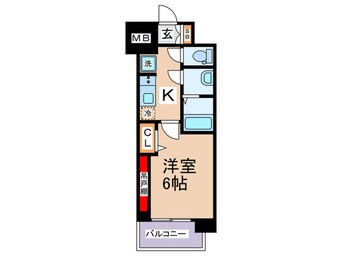 間取図 プレサンス鶴橋トレヴィエ(306)