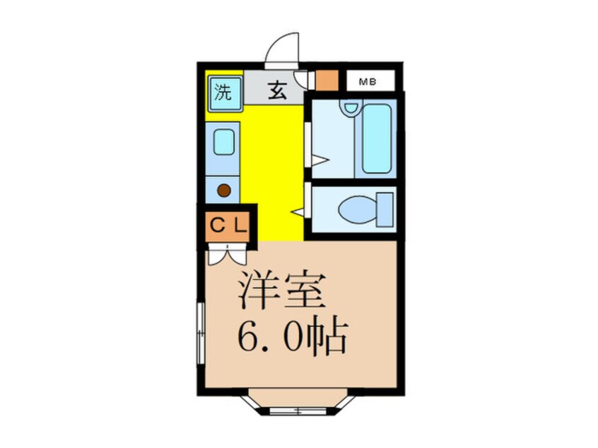 間取図 プラットホーム総持寺駅前