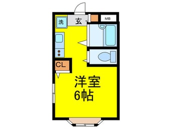 間取図 プラットホーム総持寺駅前