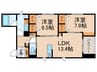 Star G 2LDKの間取り