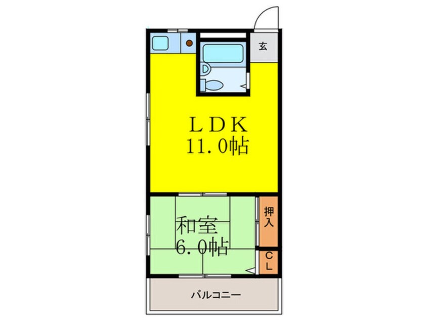 間取図 サンハイツいすず