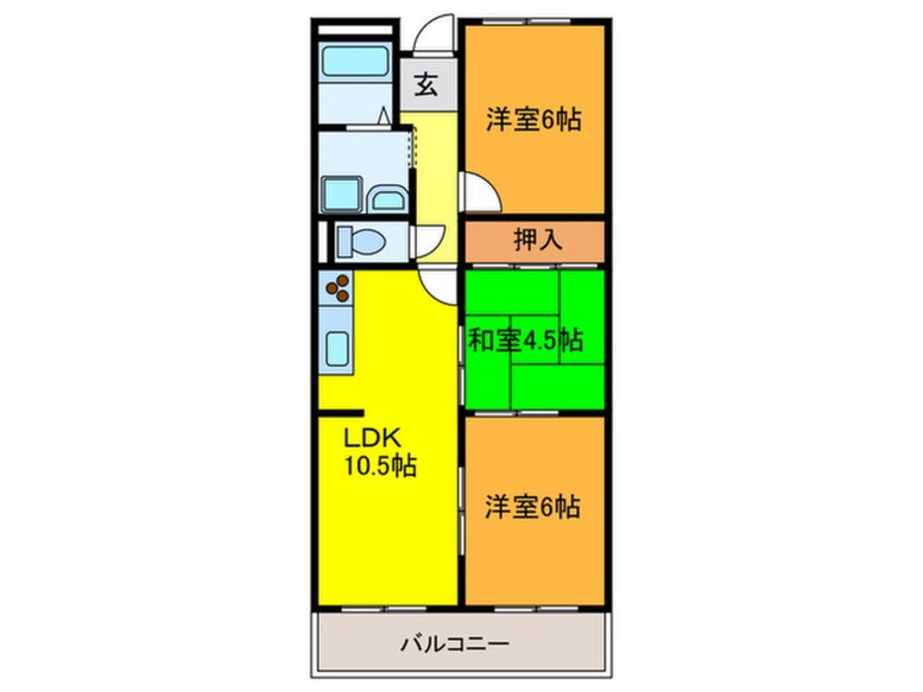 間取図 ガ－デンフラットカメリアⅠ