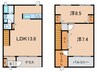 シャーメゾン北夙川Ａ 2LDKの間取り