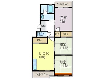 間取図 王塚台ハイツ