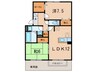 パルティーダ　Ｃ棟 2LDKの間取り