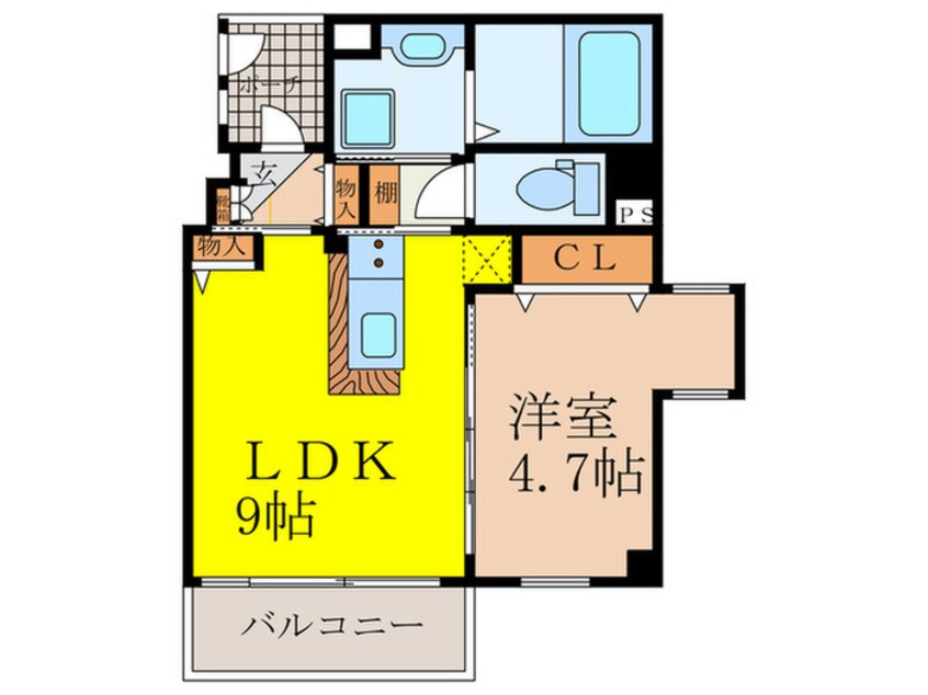 間取図 イ－ストコア新大阪