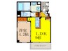 イ－ストコア新大阪 1LDKの間取り