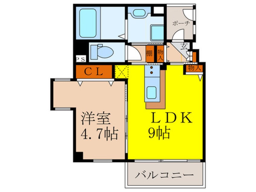 間取図 イ－ストコア新大阪