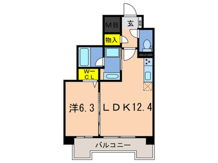 間取図 エル・イソベ三宮