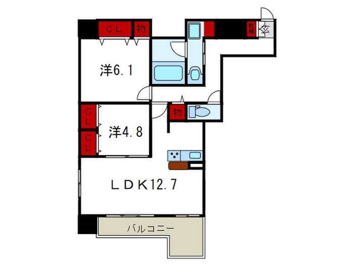 間取り図 エル・イソベ三宮