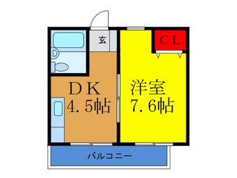 間取図 KANESHIRO豊里マンション