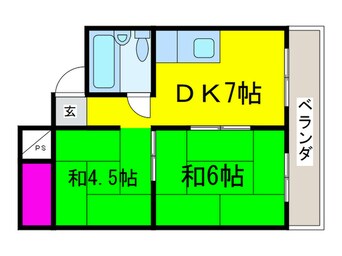 間取図 シャトーレインボー