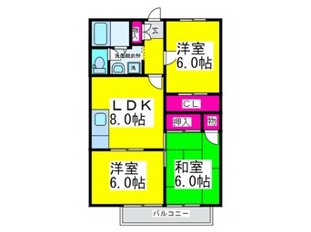 間取図 フィルコ－ト内山