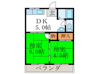 間取図 仲善ﾊｲﾂ