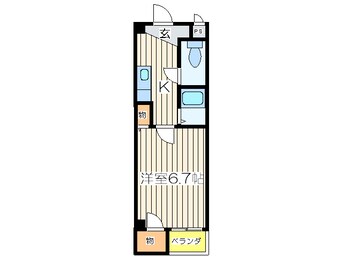 間取図 ベルフレ－ジュ北堀江