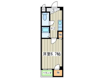 間取図 ベルフレ－ジュ北堀江