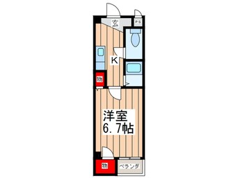 間取図 ベルフレ－ジュ北堀江