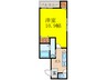 フジパレス下新庄Ⅲ番館 1Kの間取り