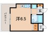 マンションくすのきの丘 1Rの間取り