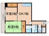 ルシエ－ル垂水 2DKの間取り