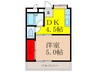 シティ－コ－ポ橋の内 1DKの間取り