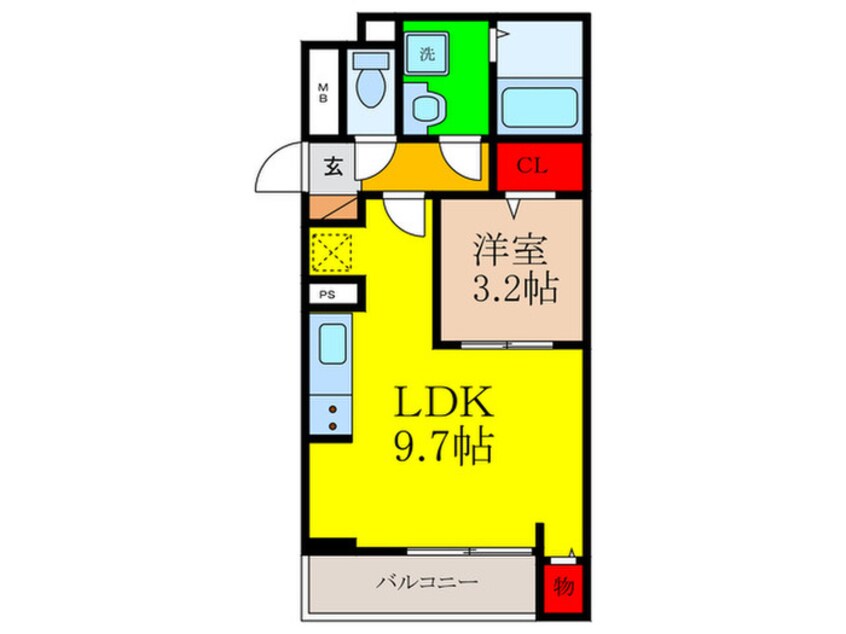 間取図 プラシード上泉