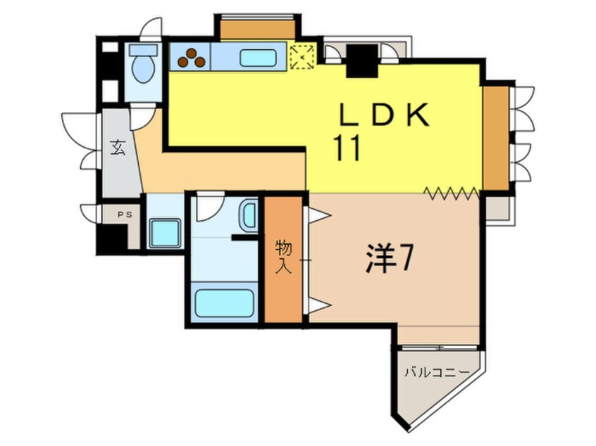 間取図 ア－ネスト苦楽園