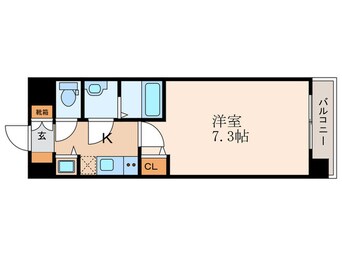 間取図 ｱｽｳﾞｪﾙ京都壬生EAST(502)