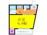 グローリーⅠ 1Kの間取り