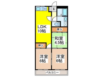 間取図 エコ－ハイツⅡ