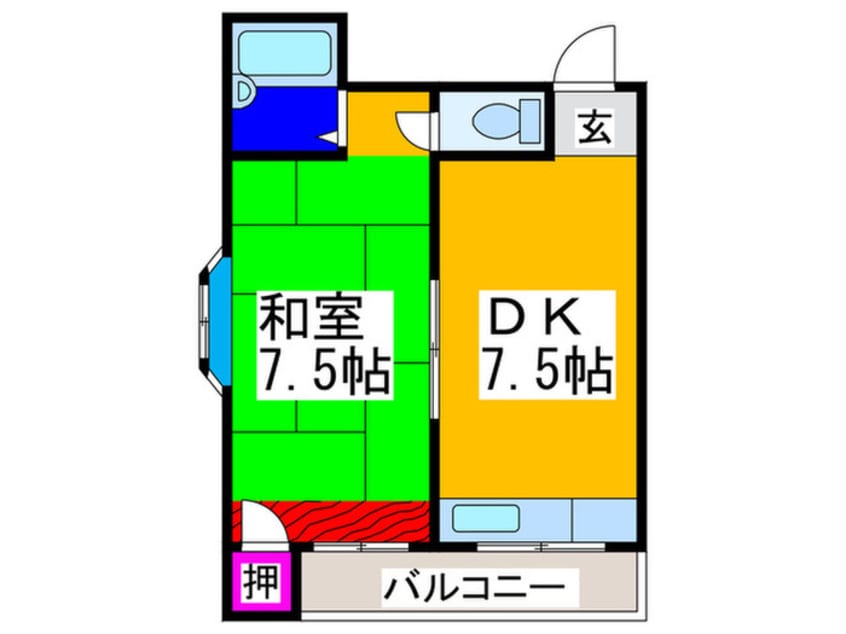間取図 ベルコート瓜破パートⅡ