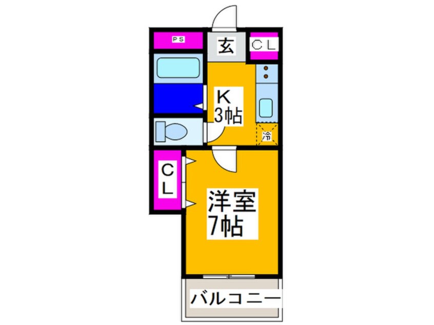 間取図 ロイヤル蔵前