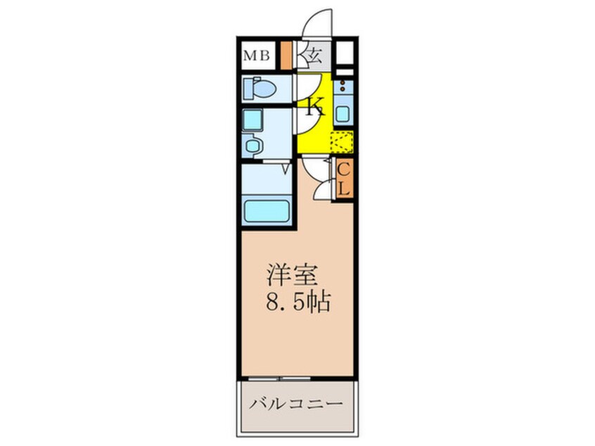 間取図 ア－バンフラッツ新大阪Ⅱ