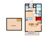 ゴールドヒル瀬川 1Rの間取り