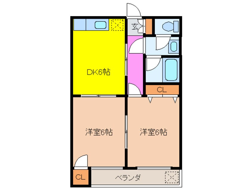 間取図 カーサー照ヶ丘4