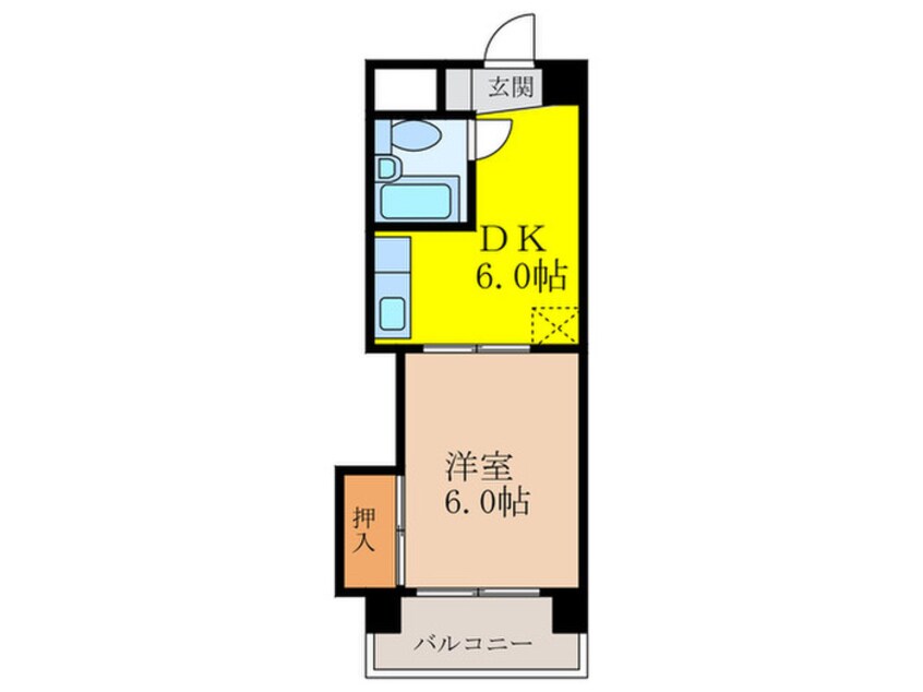 間取図 東中島第１土井ﾏﾝｼｮﾝ