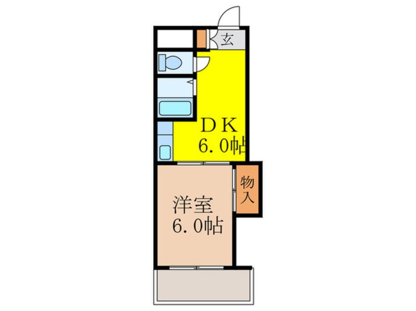 間取図 東中島第１土井ﾏﾝｼｮﾝ