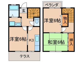 間取図 ベルカスタム（６・７号室）