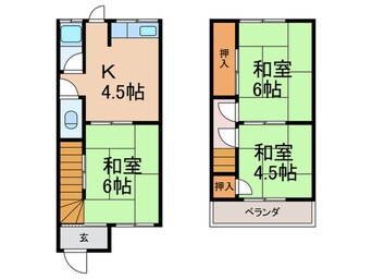 間取図 久保田純生借家4号