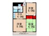 ファミール北野 3DKの間取り
