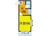 三井マンション 1Kの間取り
